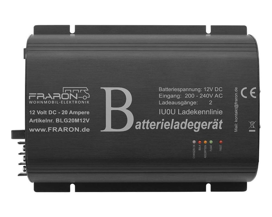 EUFAB Batterie-Ladegerät CB 20 12/24V, 18/12A Ladegeräte & Powerstationen