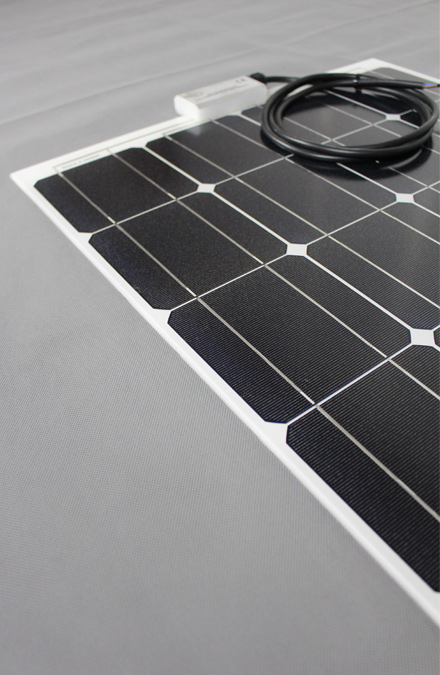 12V flaches, rahmenloses Solarmodul von Solarswiss
