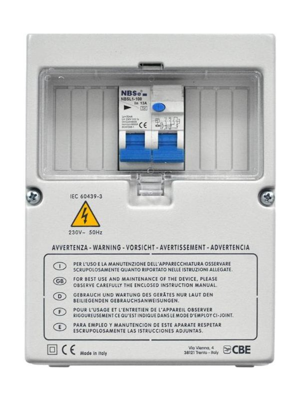 FI-Schutzschalter + Leitungsschutz 13A CBE DS120 FI-Schutzschalter + Leitungsschutz 13A CBE DS120