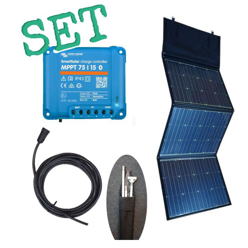 Set Faltbares Solarmodul mit 190Wp