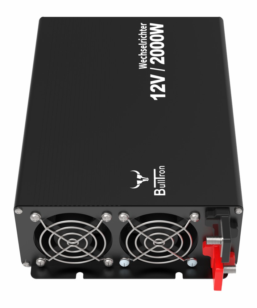 Bulltron Wechselrichter 12V 2000W leise Lüfter