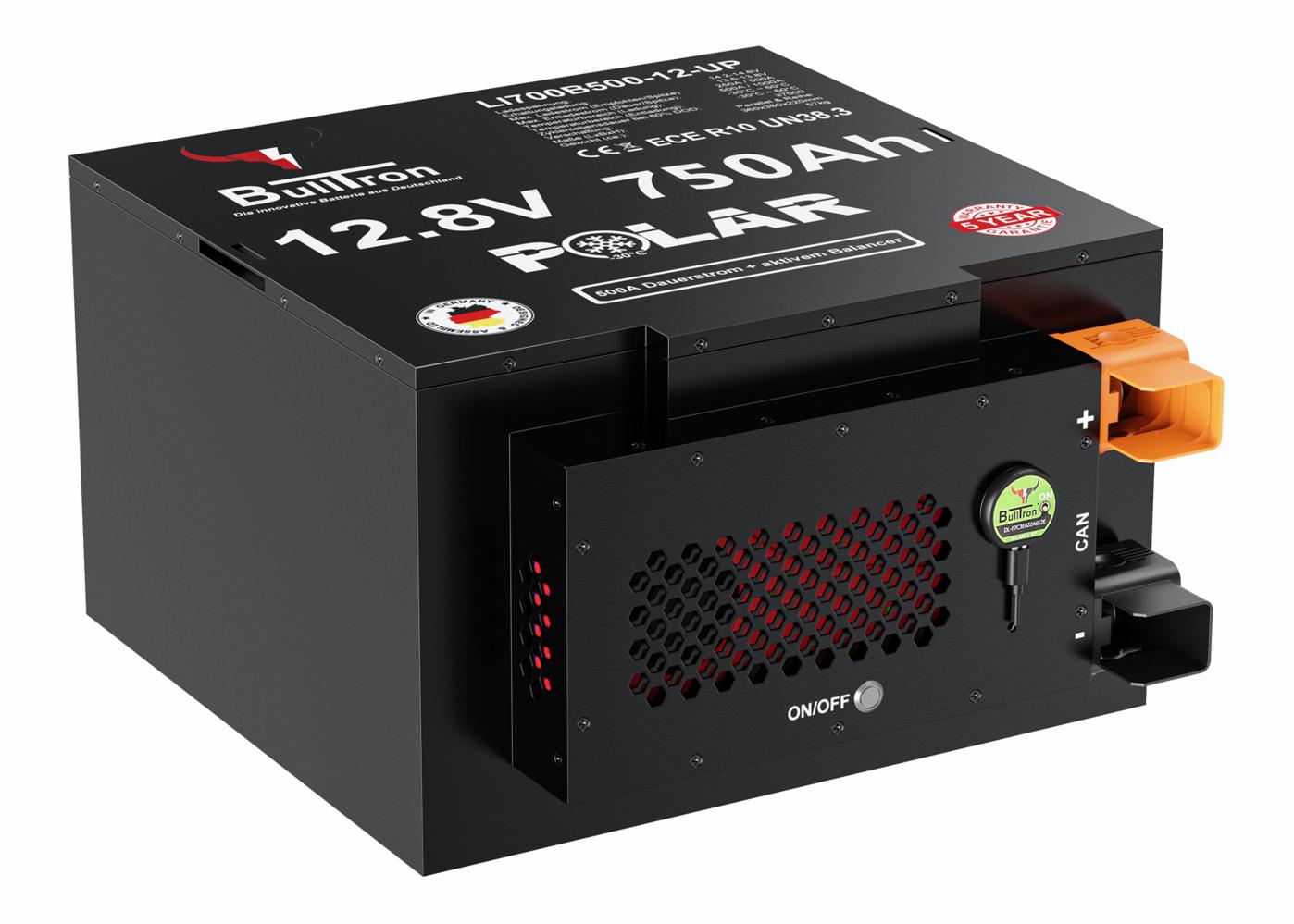 750Ah POLAR | 12V BullTron LiFePO4, BMS + Bluetooth + Heizung