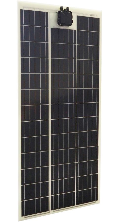 Flexibles Solarmodul 110Wp 12V KVM6C 110Wp flexibles Solarmodul von Solarswiss