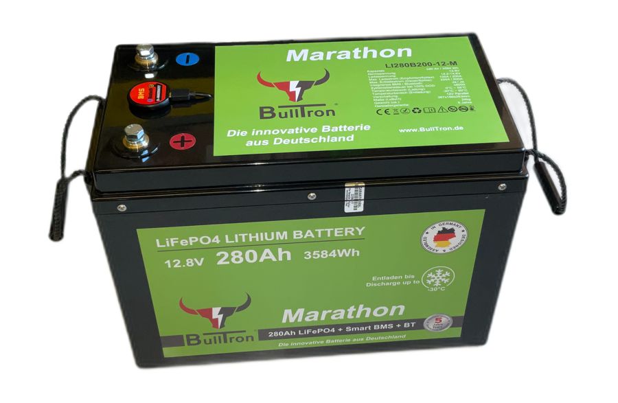 280Ah Bulltron Marathon | 12V LiFePO4 | BMS + Bluetooth