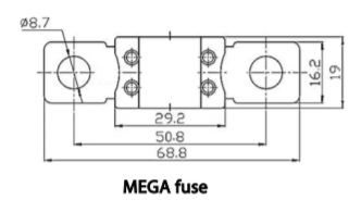 Maße Mega Fuse