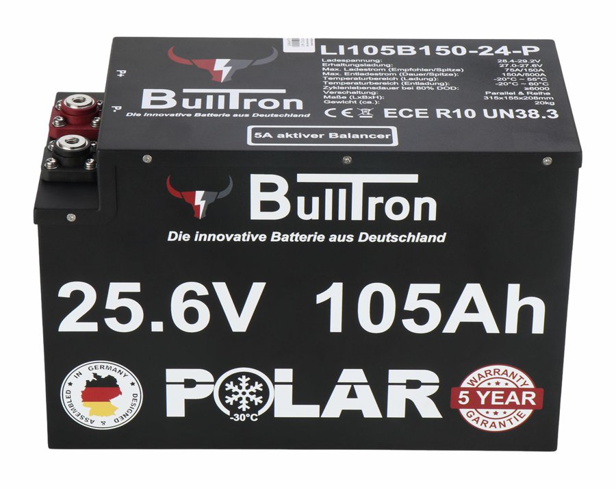 105Ah LiFePO4 für 24V Bordnetz