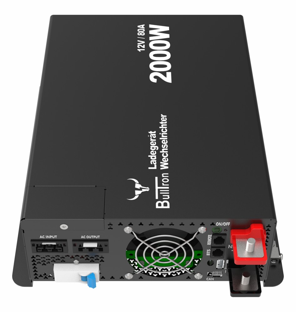 BullTron "Kombi" 2000W Wechselrichter + 80A Ladegerät 12V BullTron Kombi mit 2000W Inverter