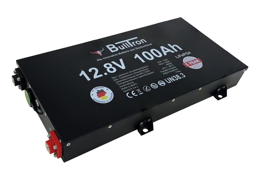100Ah Slim POLAR | BullTron 12V LiFePO4 | BMS + Bluetooth + Heizung