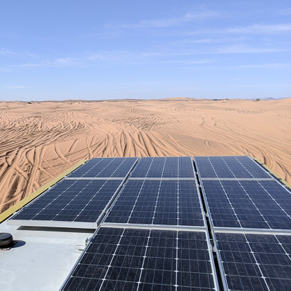 Hochleistungs Solarmodul im Härtetest